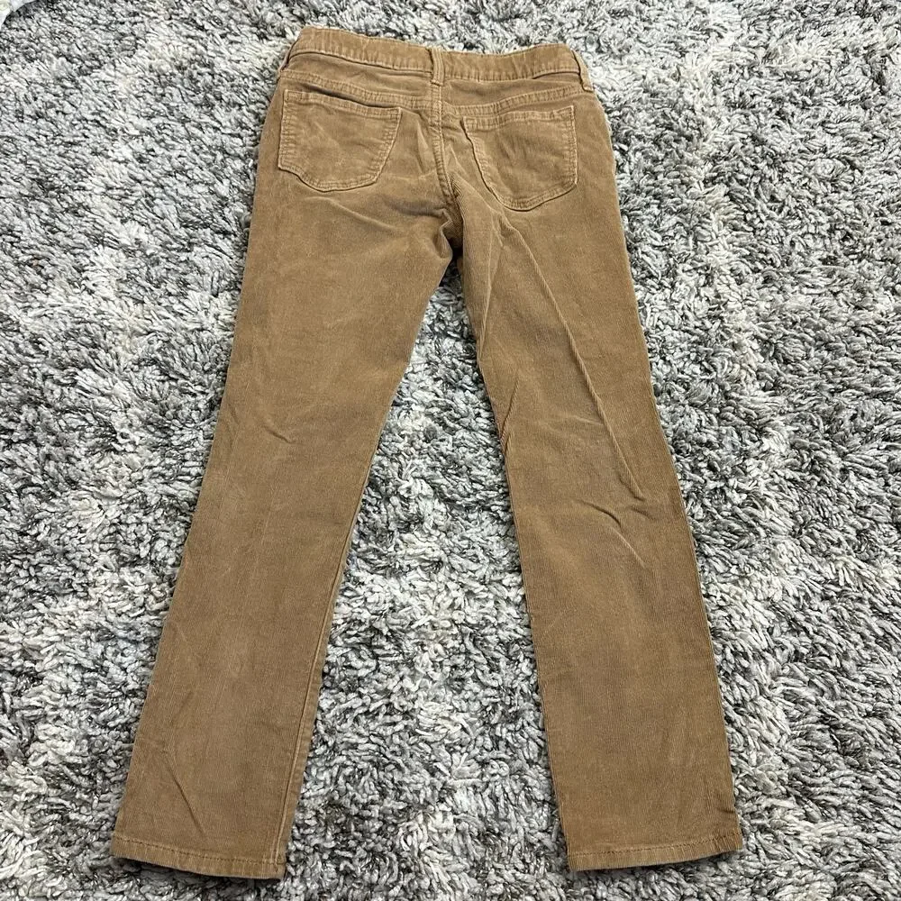 Old Navy Boys Skinny Corduroy Pants Cords 8 Tan Brown Caramel